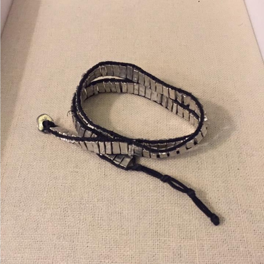 Noonday Collection Silver Steps Wrap Bracelet